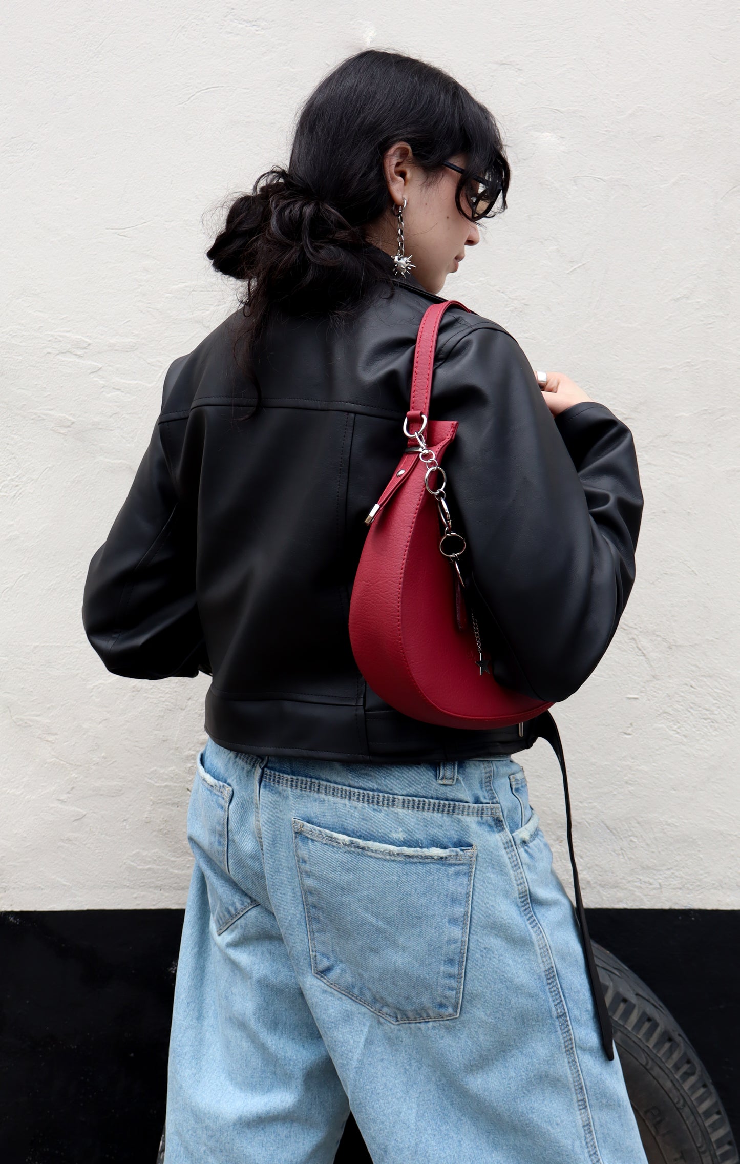Chaqueta Arabella crop negra