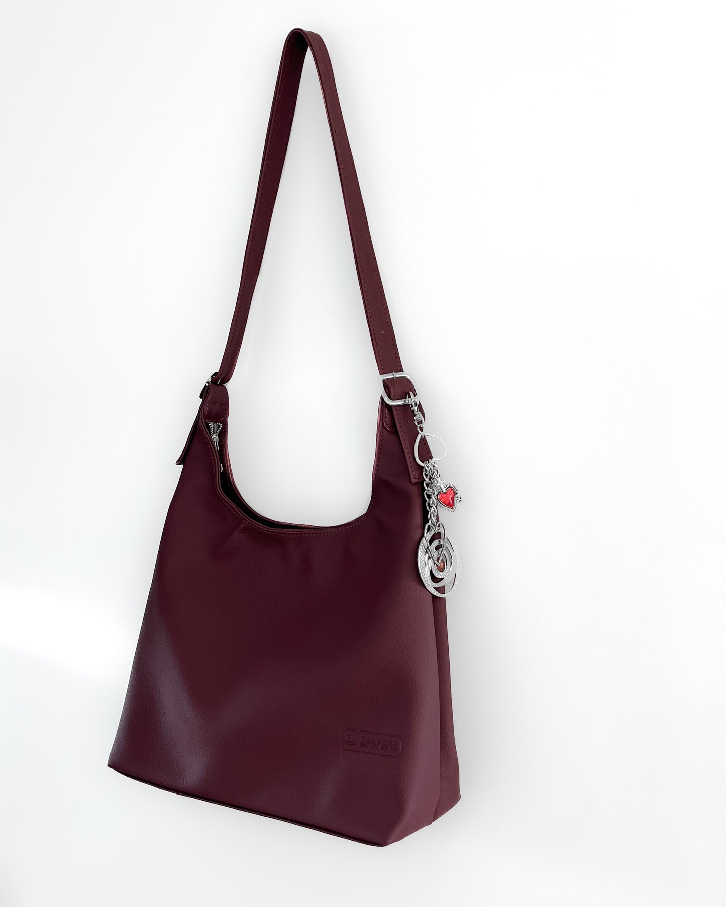Tote bag de cuero vino