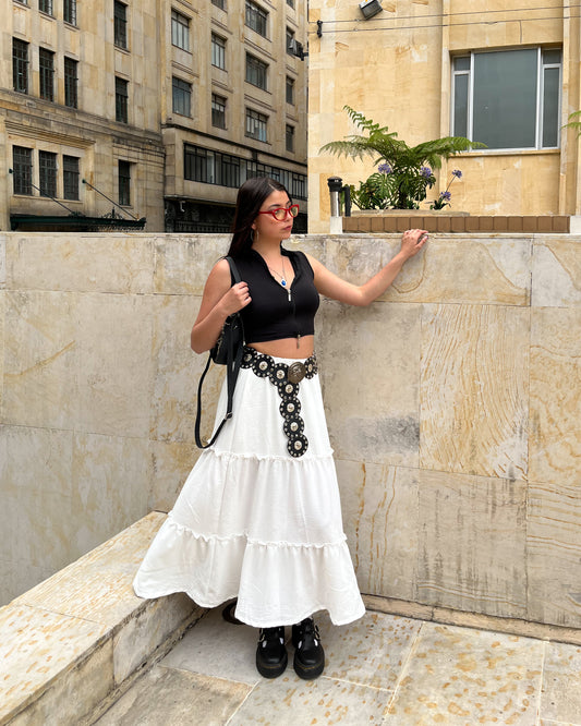 Falda Witchy ✨ blanca