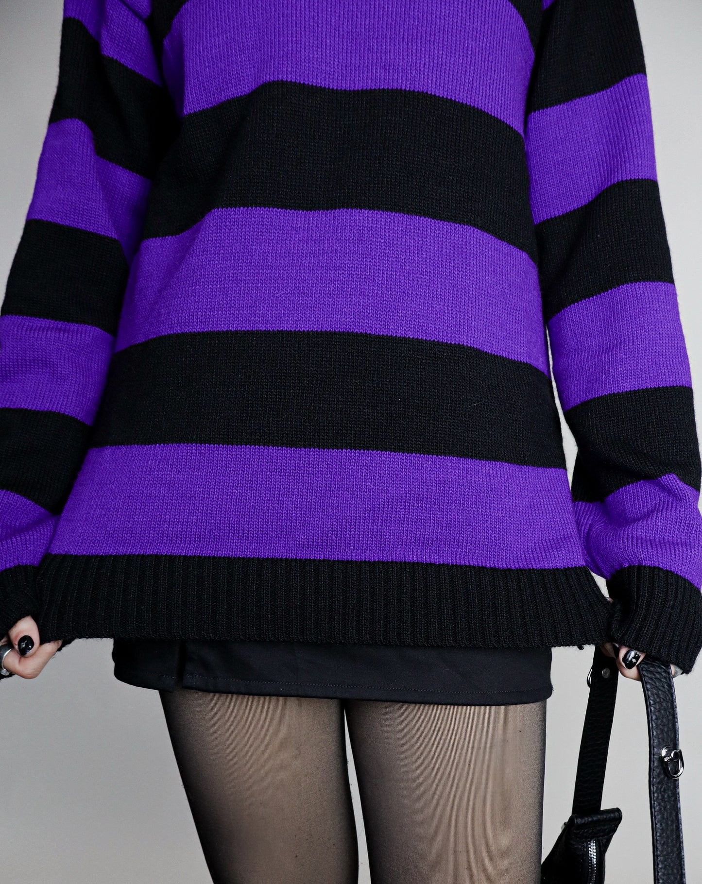 Saco Freddy Largo negro&morado