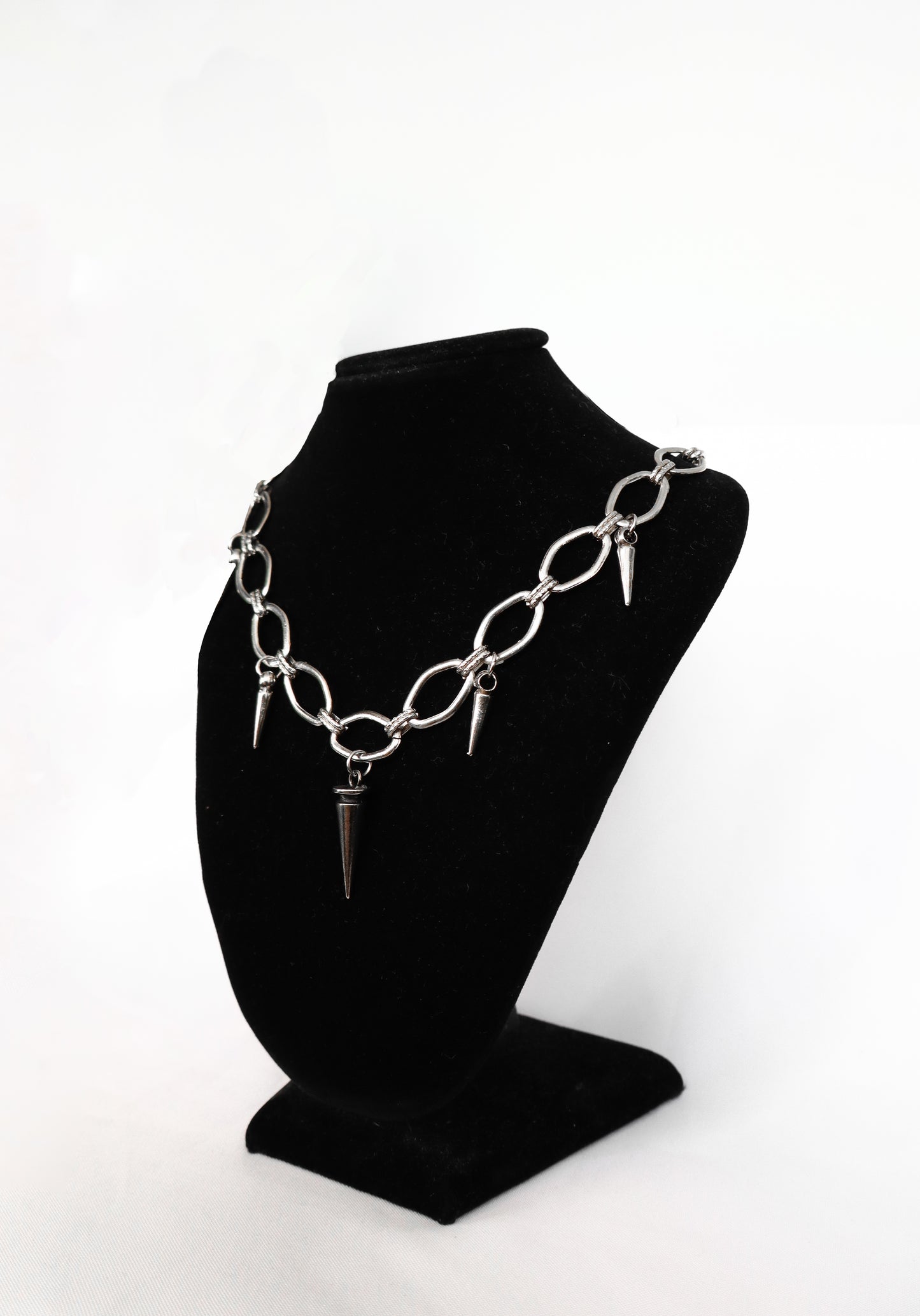 Collar Spike plateado