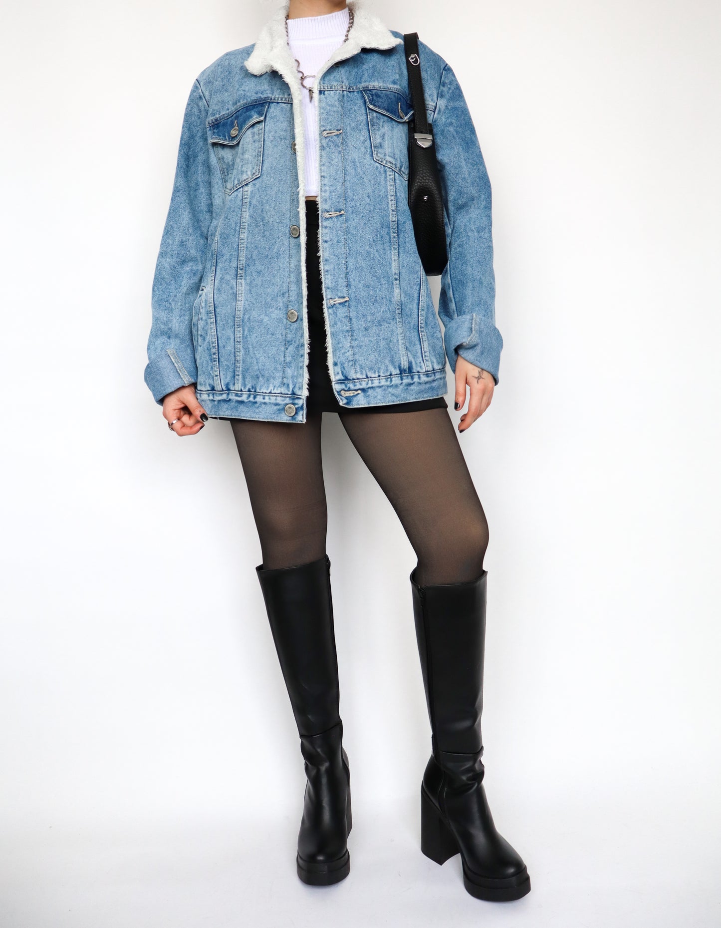 Chaqueta de jean ovejera -azul Medium-