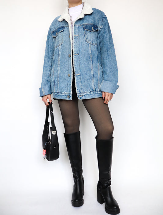 Chaqueta de jean ovejera -azul Medium-
