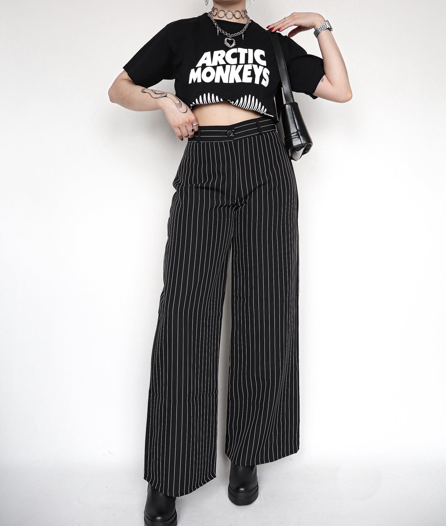 Pantalón Diva Raya Tiza negro