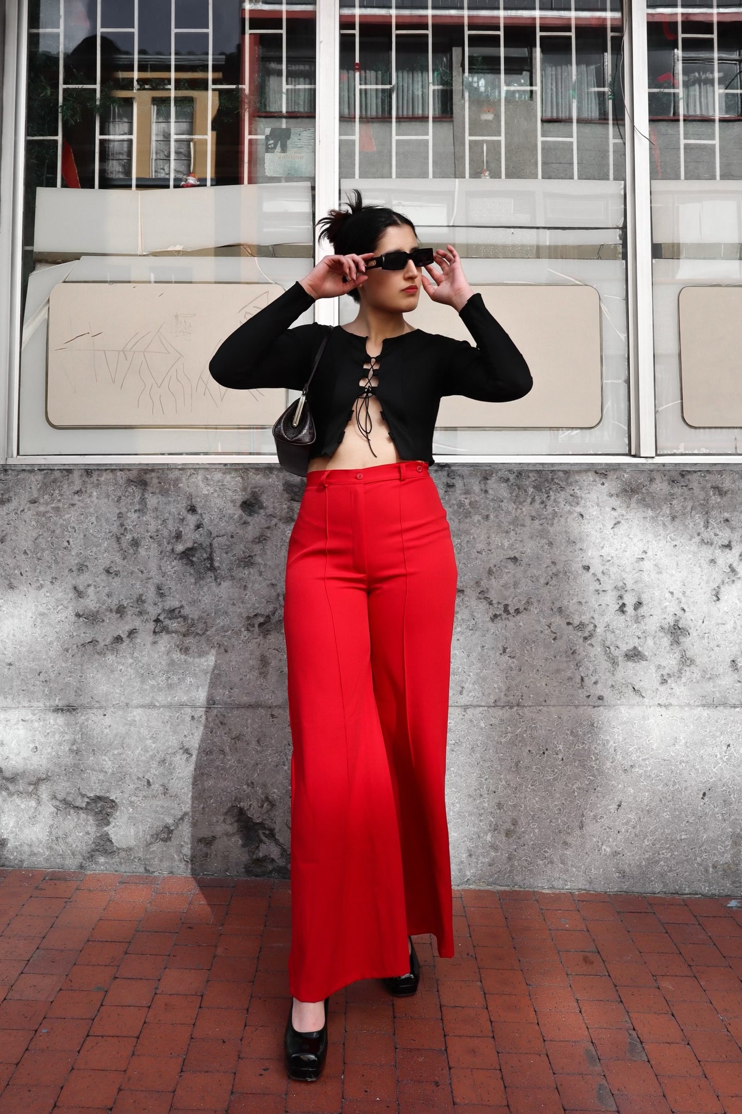 Pantalón cool girl cereza