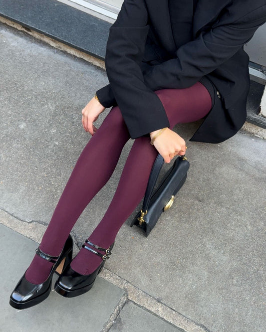 Medias de microfibra vino