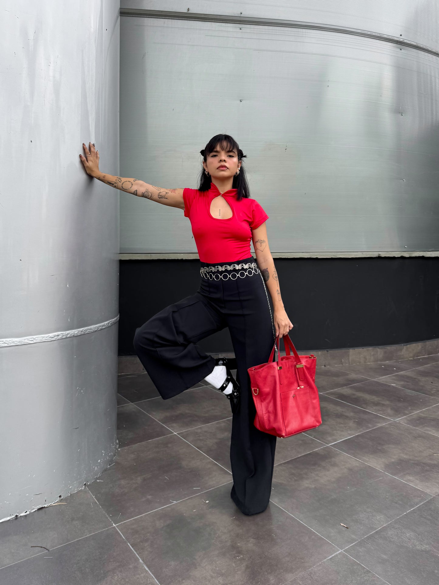 Pantalón cool girl negro
