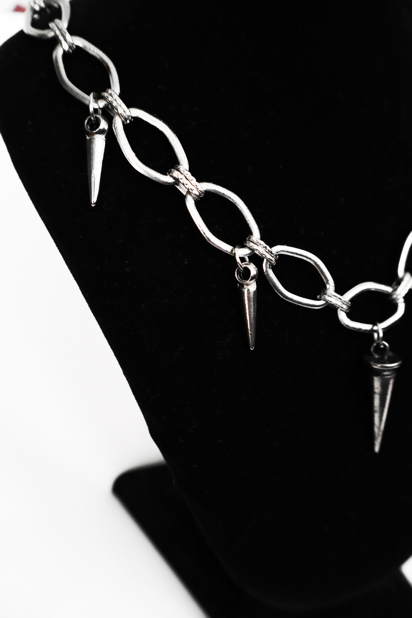 Collar Spike plateado
