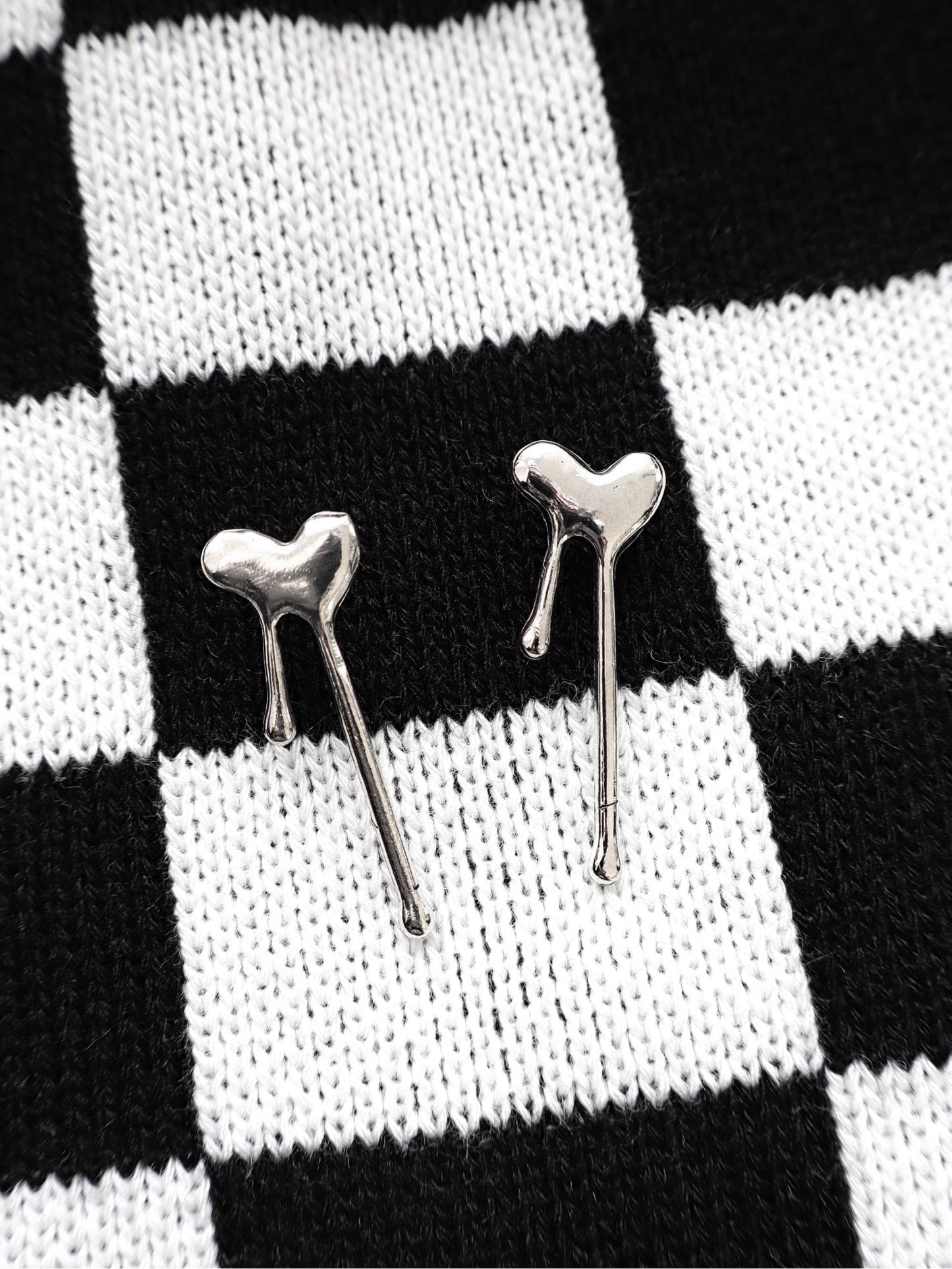 Aretes Melting Heart ♥ plateados