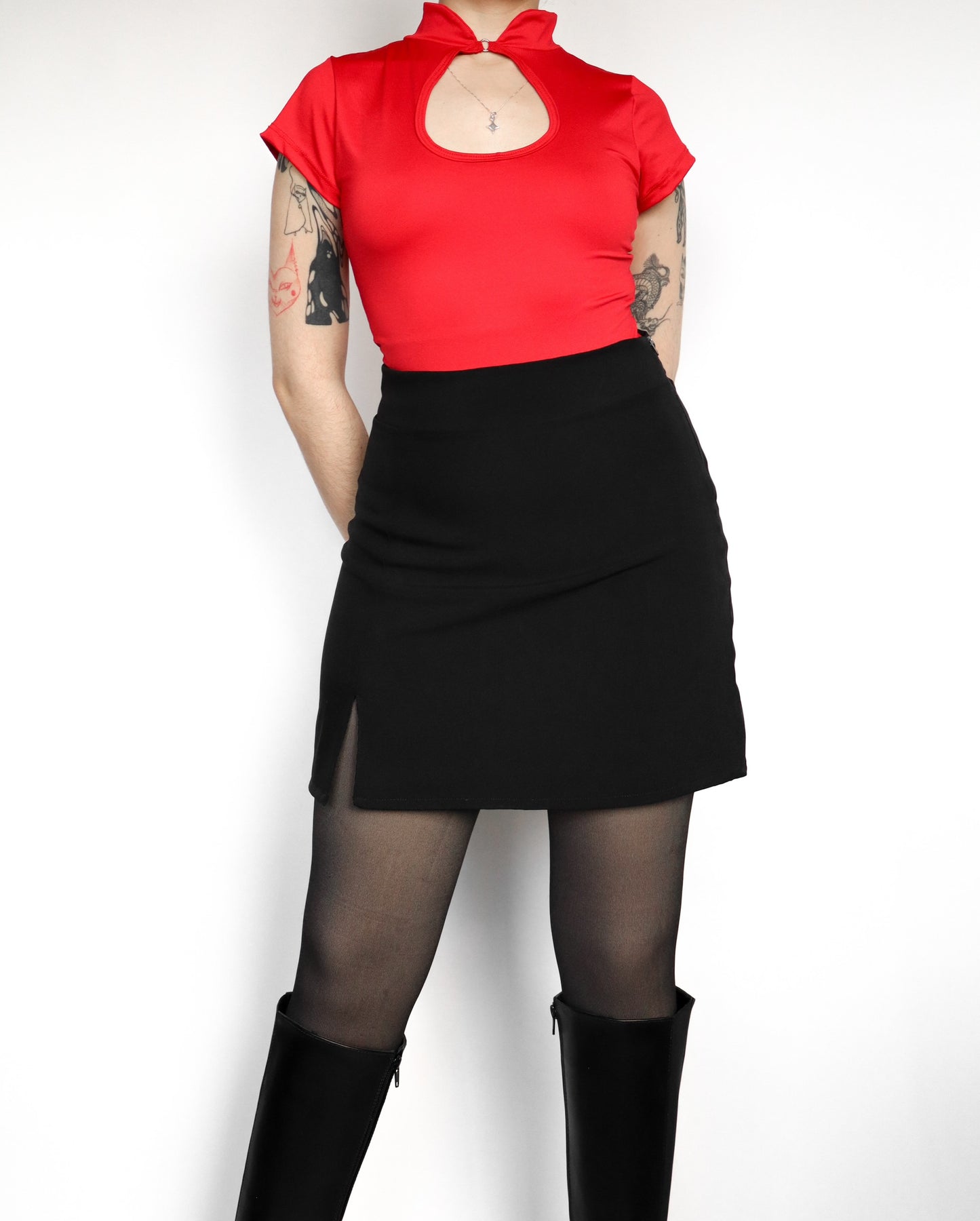 Body Qipao rojo
