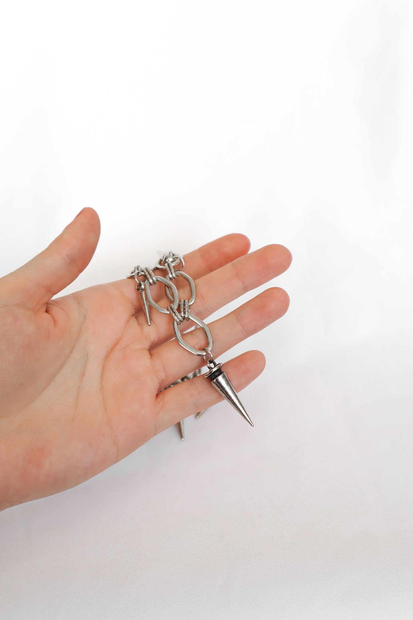 Collar Spike plateado