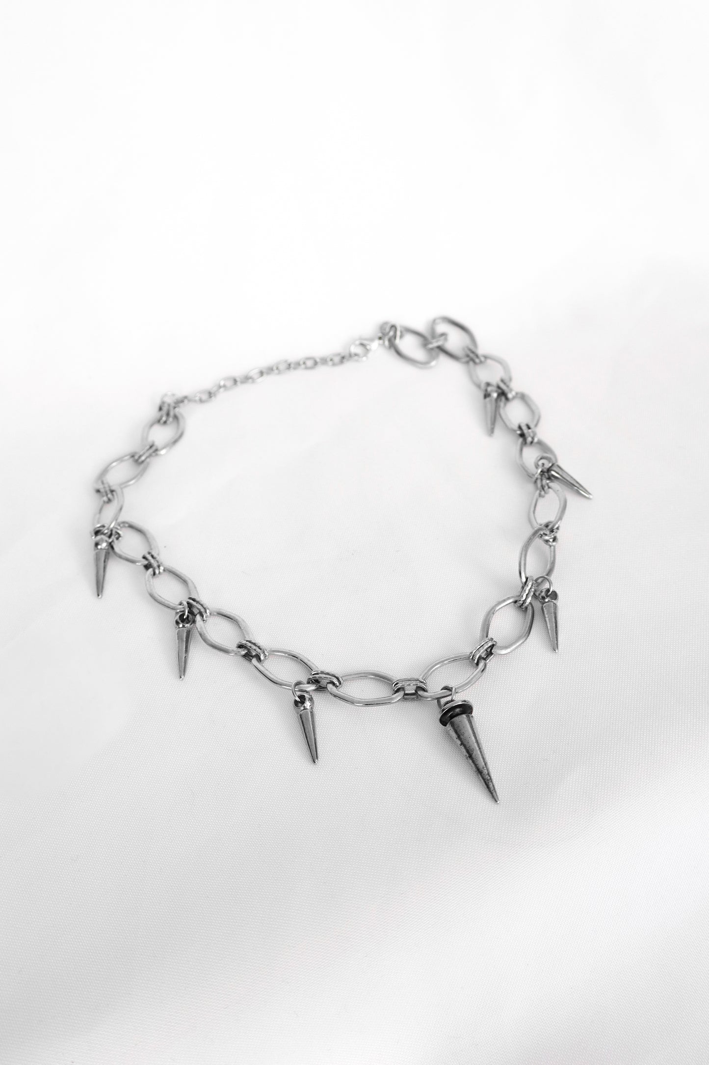 Collar Spike plateado
