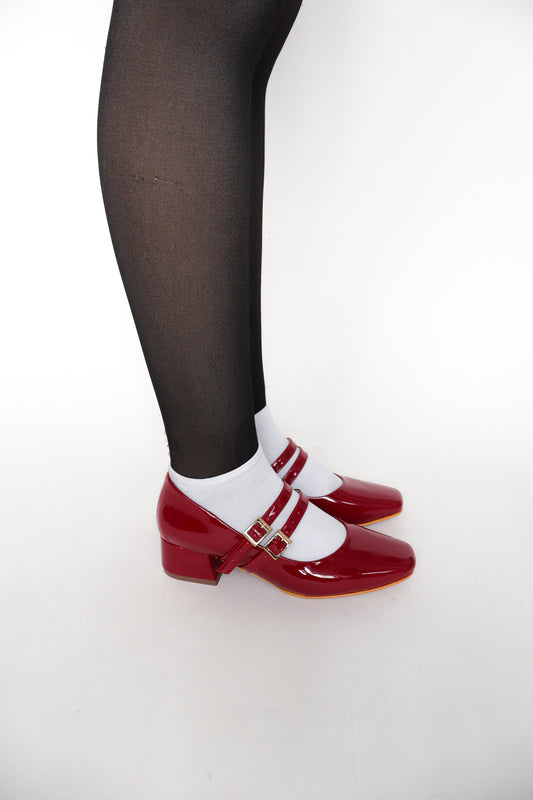 Zapatos Alexa Chung cereza