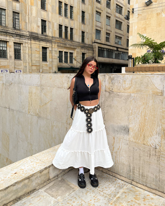 Falda Witchy ✨ blanca