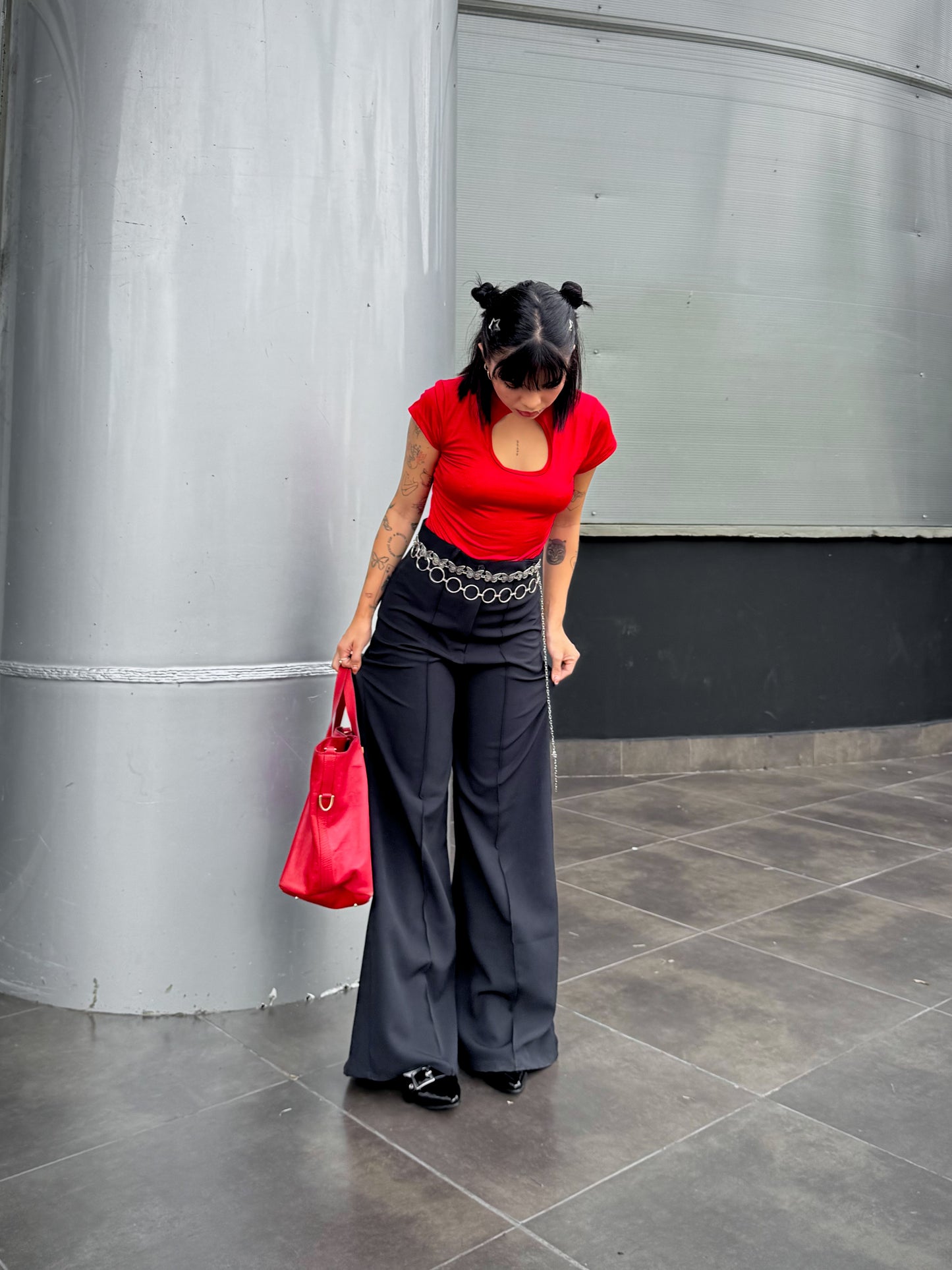 Pantalón cool girl negro