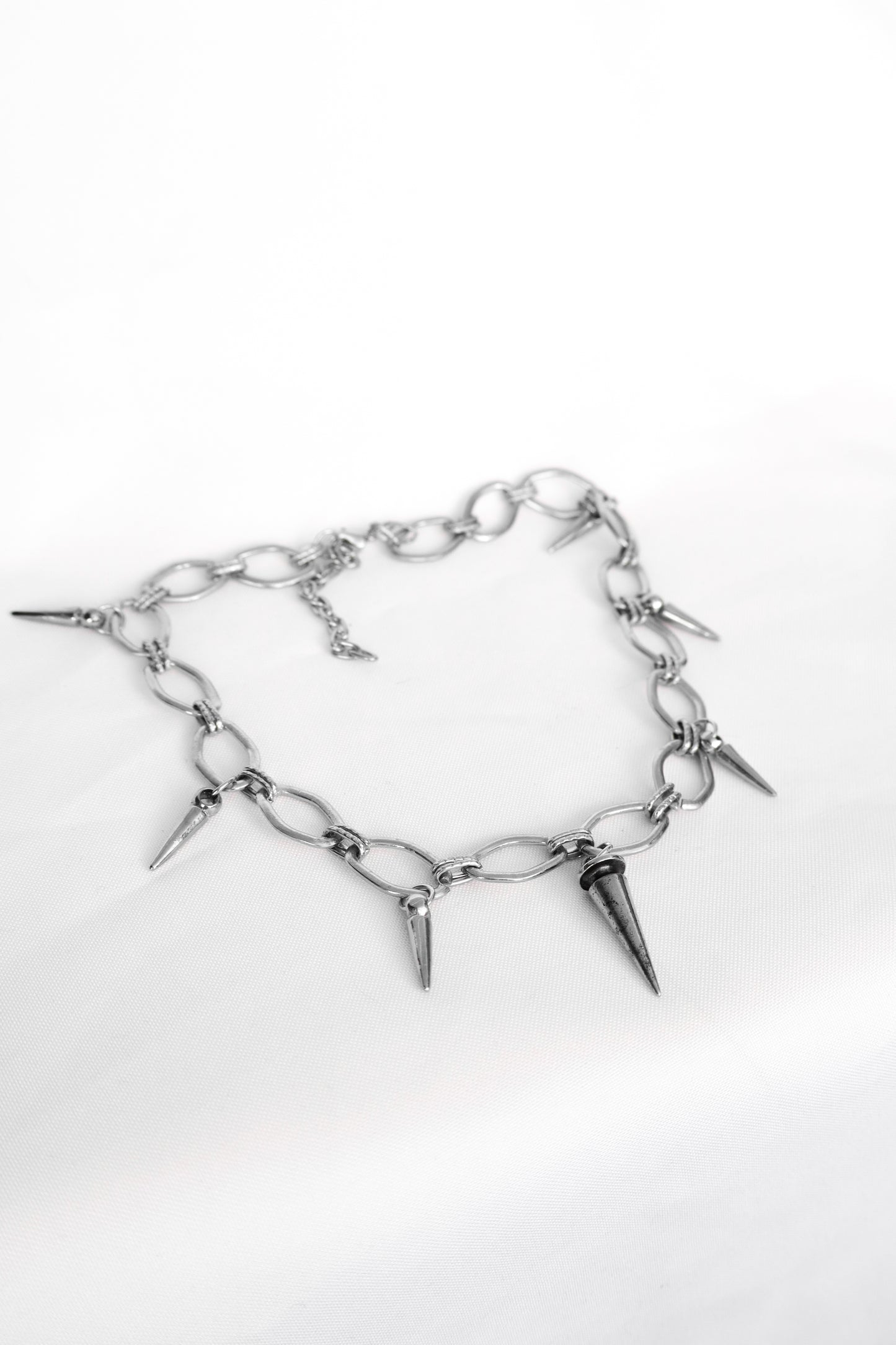 Collar Spike plateado