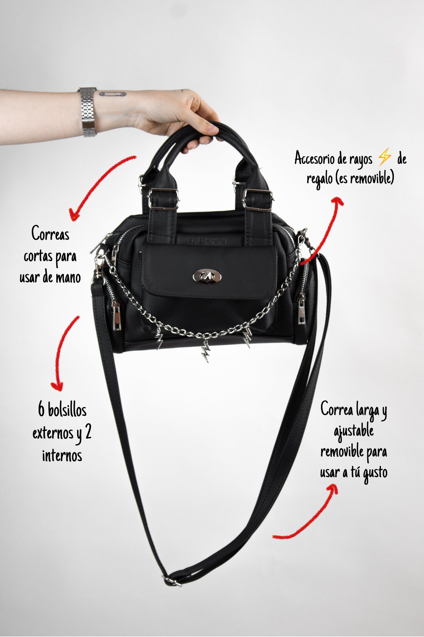 Bolso Baddy ⚡️ negro