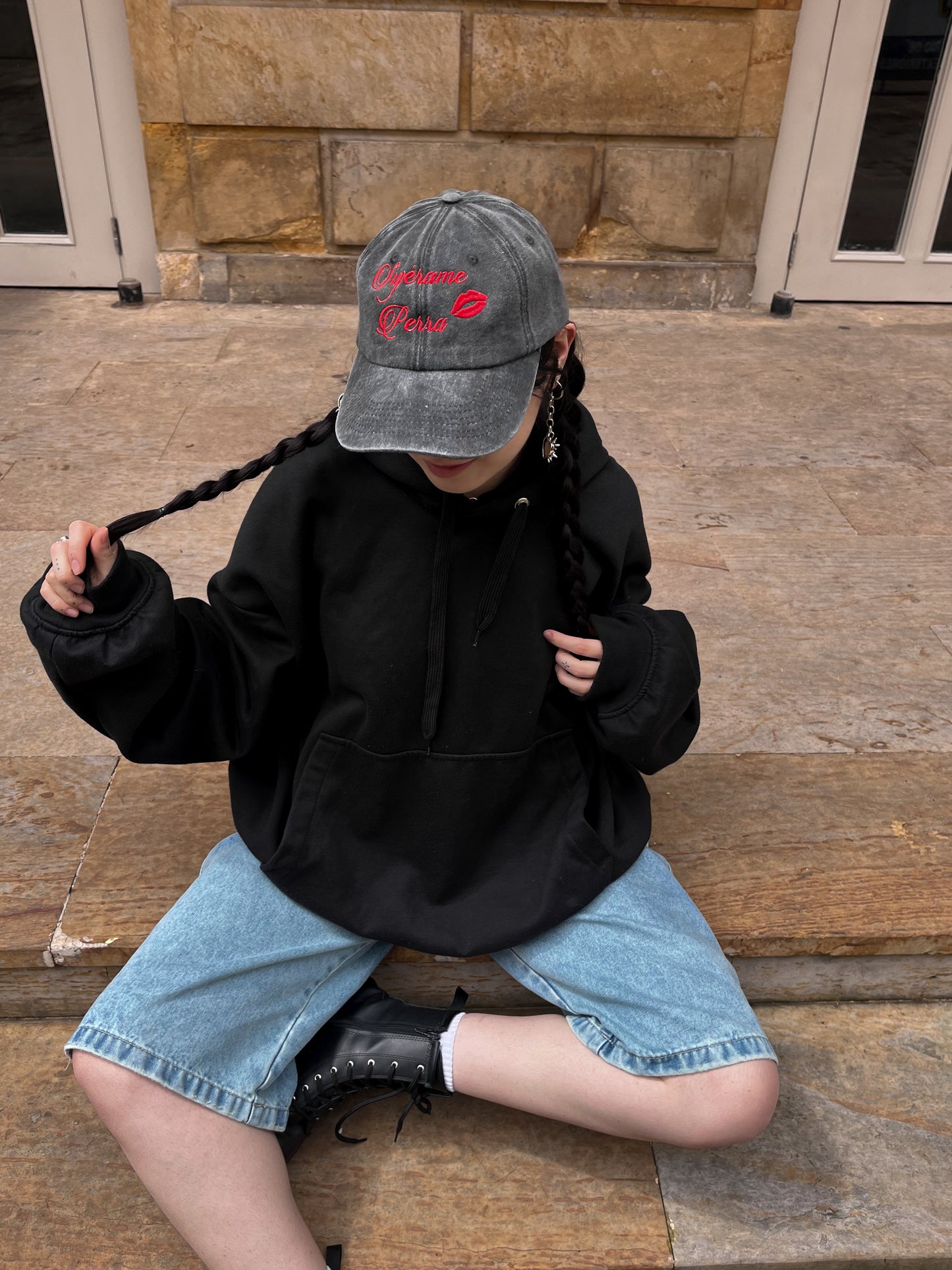 Gorra Supérame P*rra 💋 acid wash