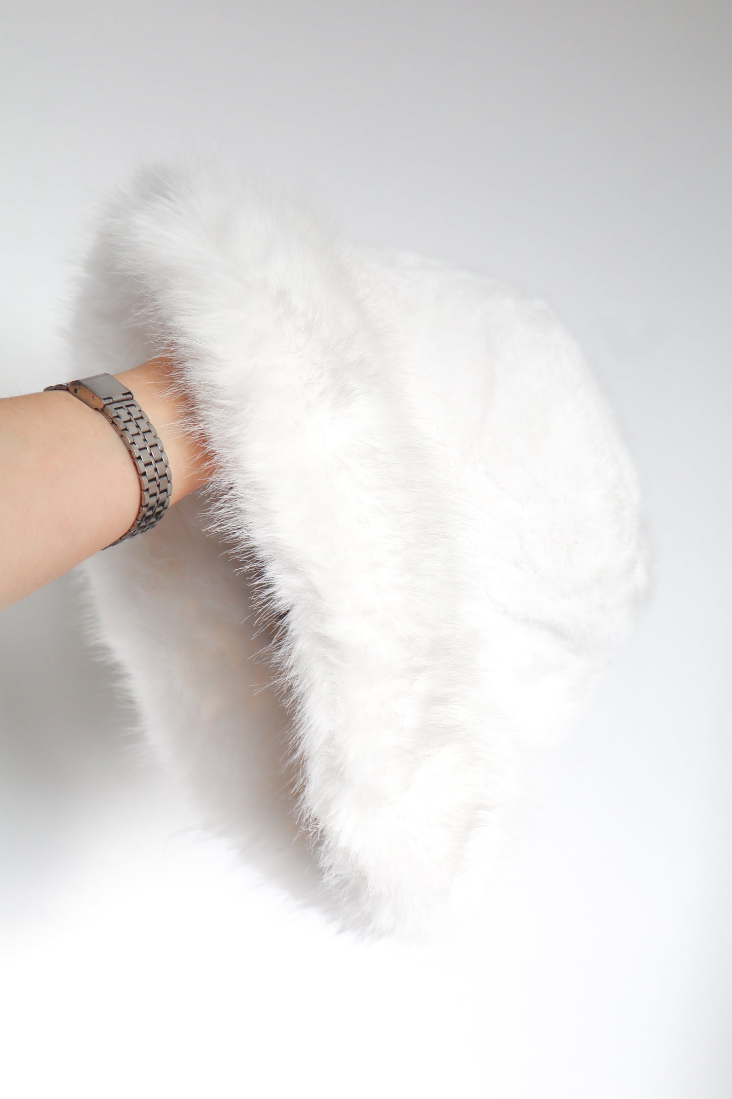Pesquero de peluche (russian hat) BLANCO
