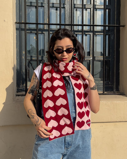 Bufanda LOVER tejida