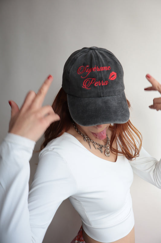 Gorra Supérame P*rra 💋 acid wash
