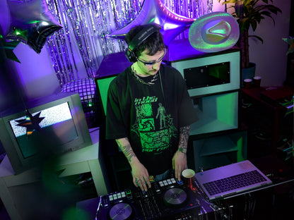 Camiseta ‘In the mood for rave' boxy