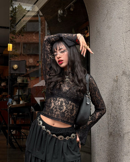 Set Carrie LARGA negro ✿