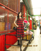 Vestido Tessa de cuadros R&N