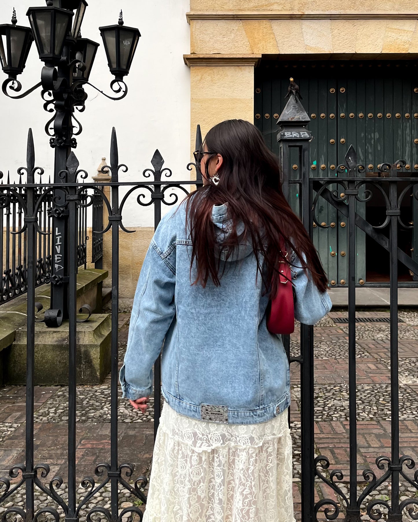 Hoodie denim baby blue (azul claro)