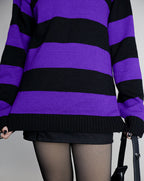 Saco Freddy Largo negro&morado
