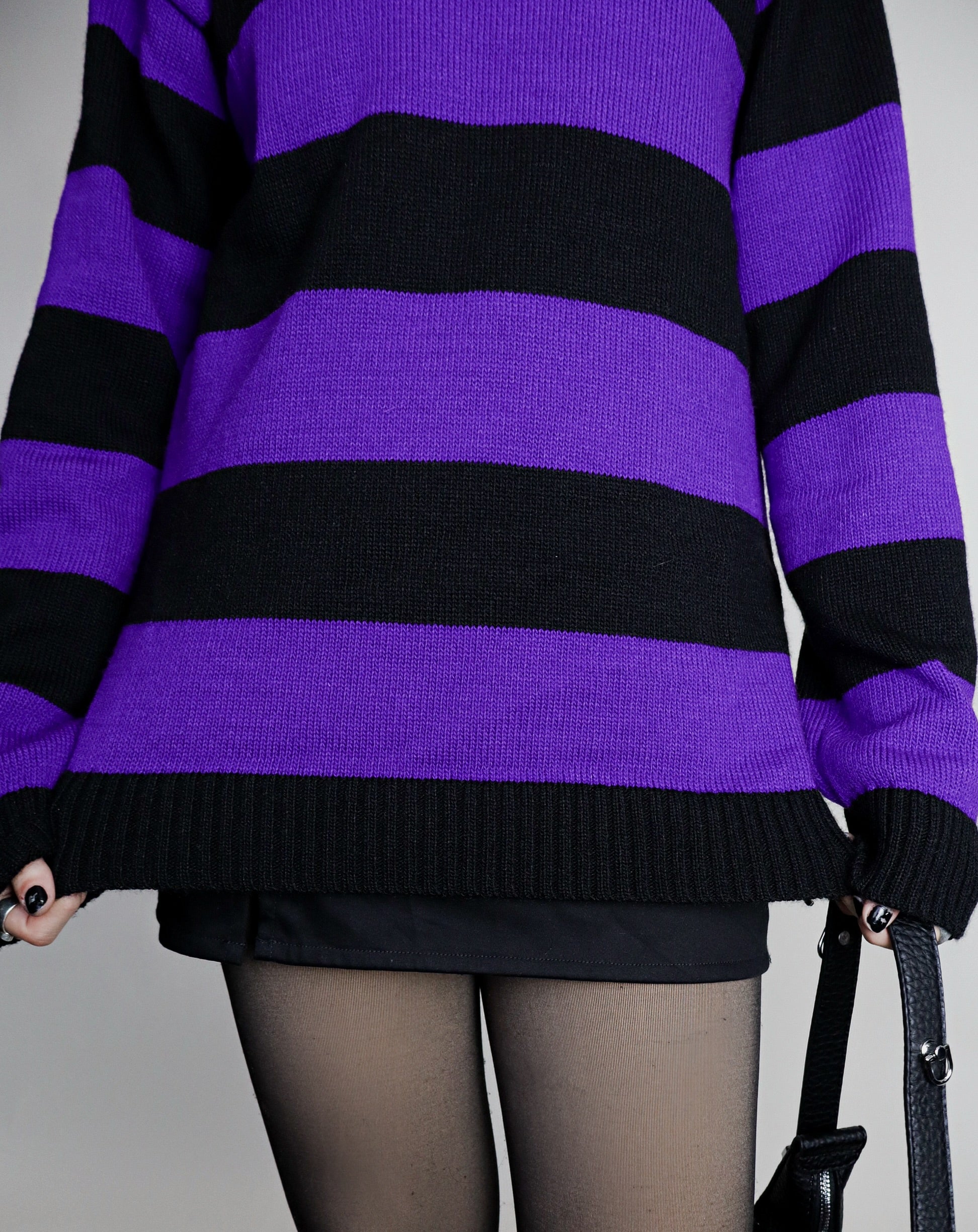 Saco Freddy Largo negro&morado