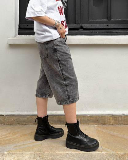 Jorts Cool Dad gris acid wash (bermudas)