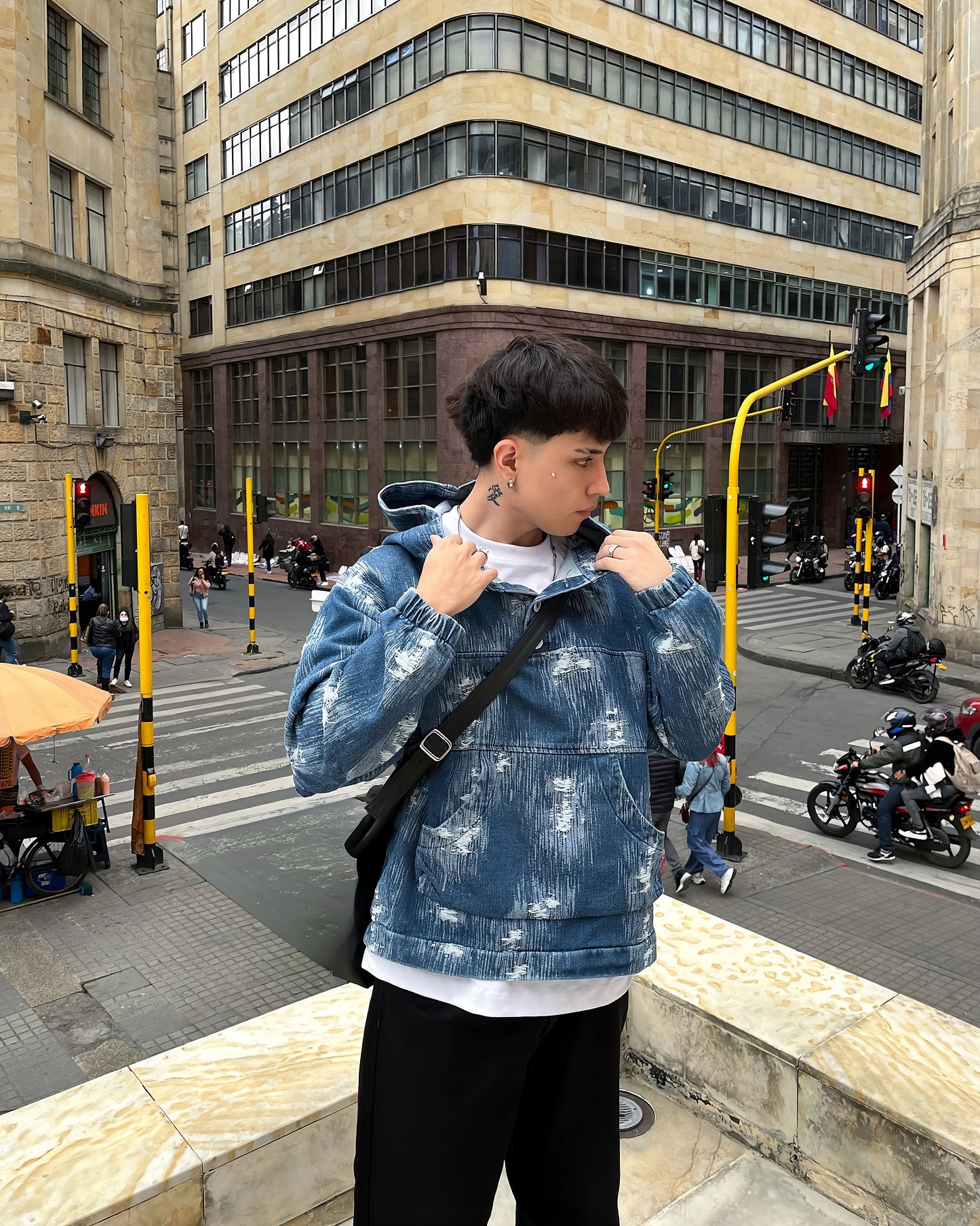 Hoodie HARD denim azul ⭑ EDICIÓN LIMITADA ⭑