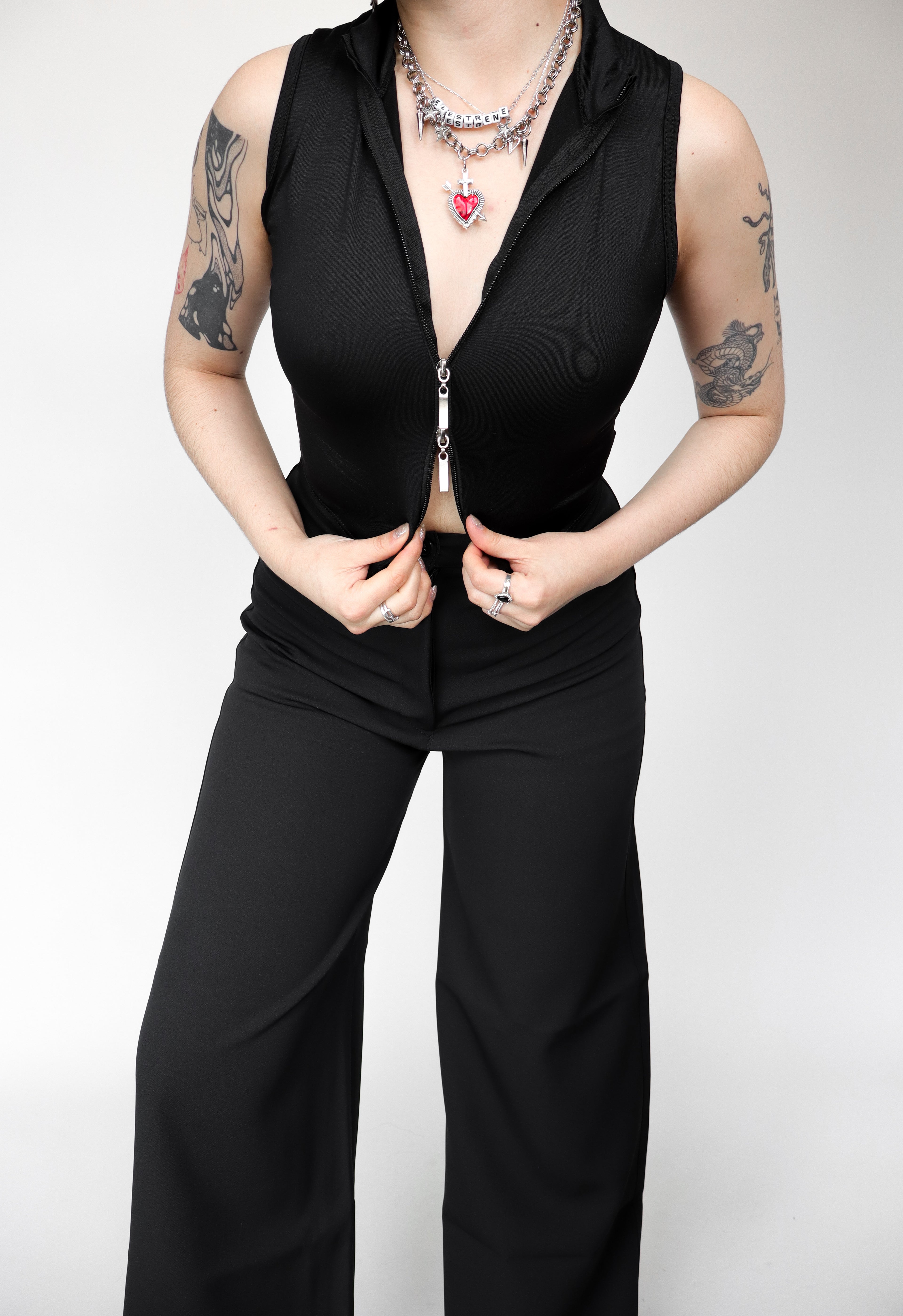 Blusa crop Butterfly negra
