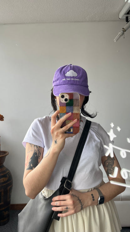 Gorra en las nubes ☁️ lila acid wash
