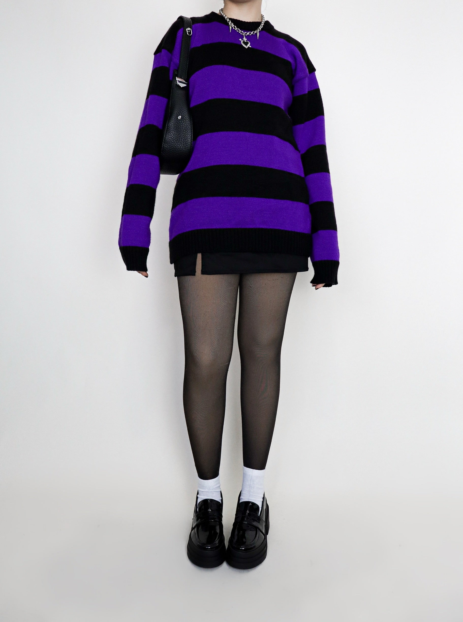 Saco Freddy Largo negro&morado