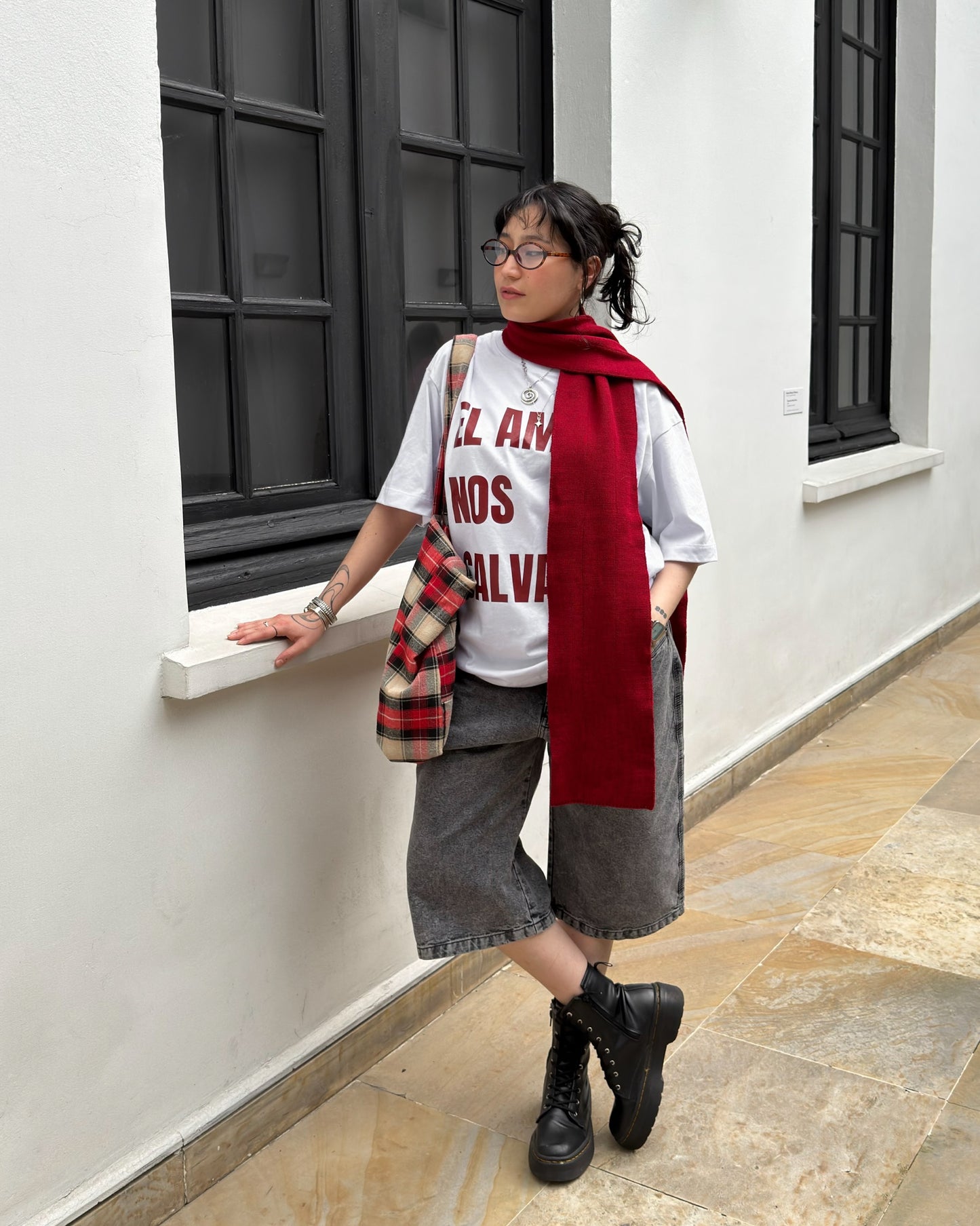 Jorts Cool Dad gris acid wash (bermudas)