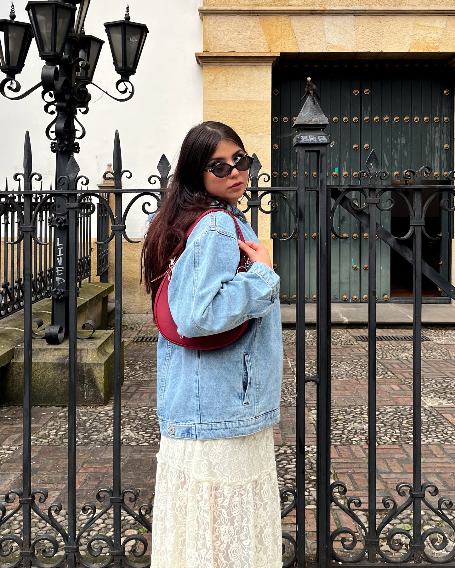 Hoodie denim baby blue (azul claro)