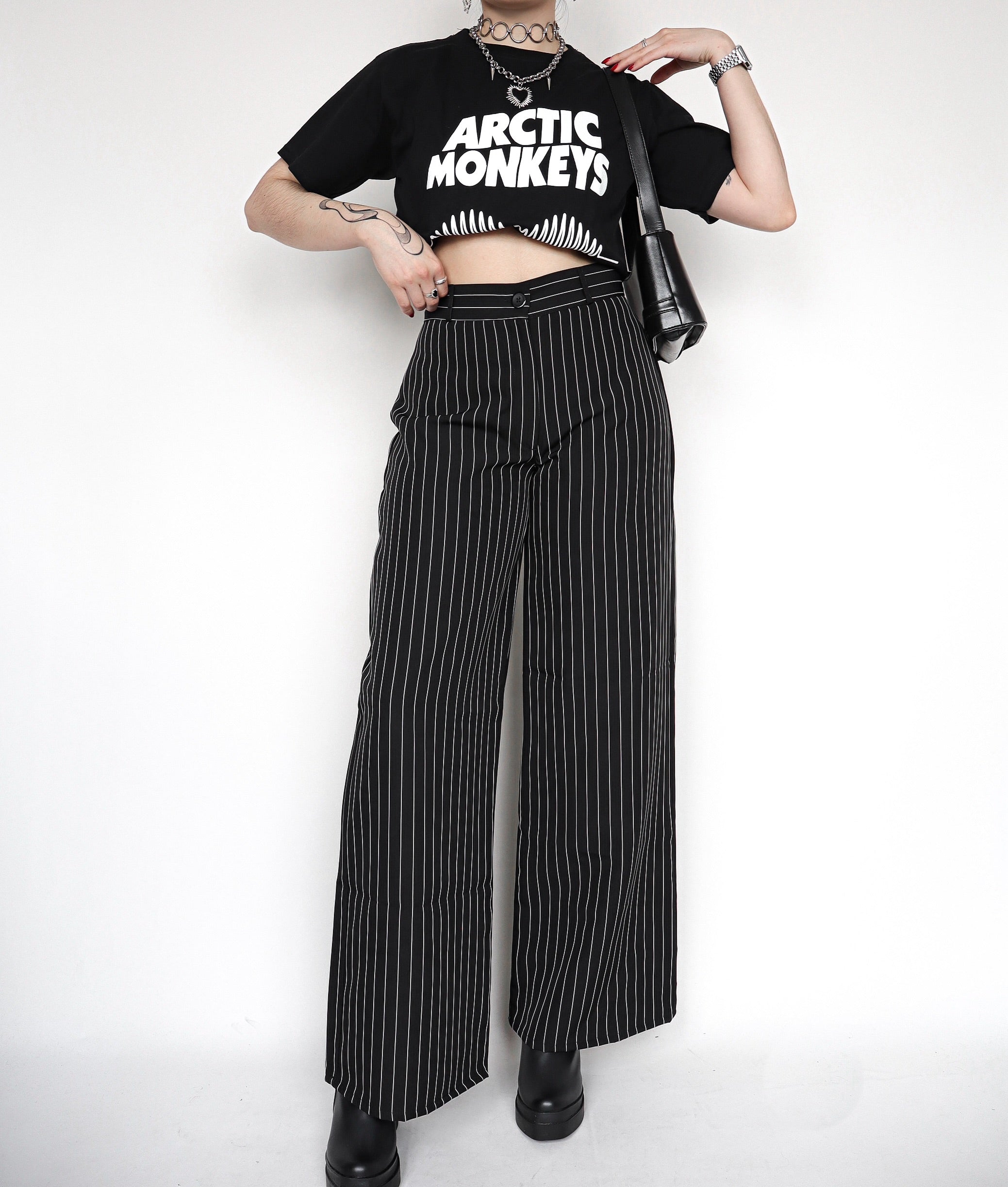 Pantalón Diva Raya Tiza negro
