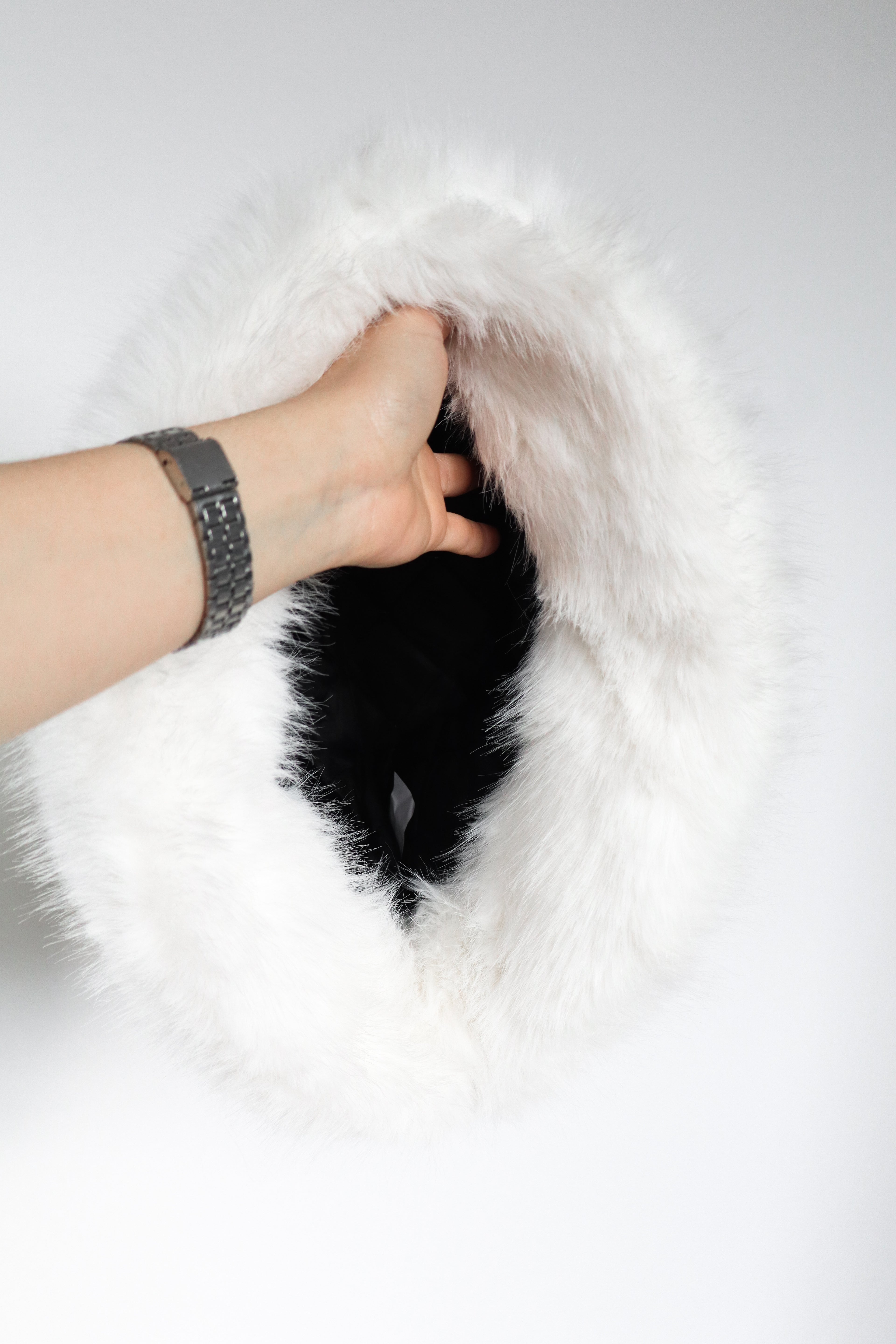 Pesquero de peluche (russian hat) BLANCO