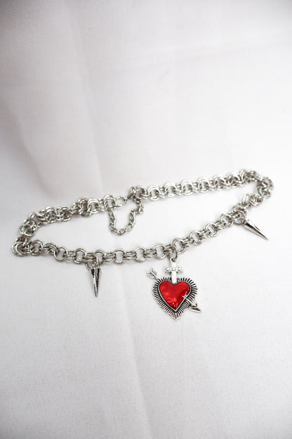 Collar de corazón Cupido