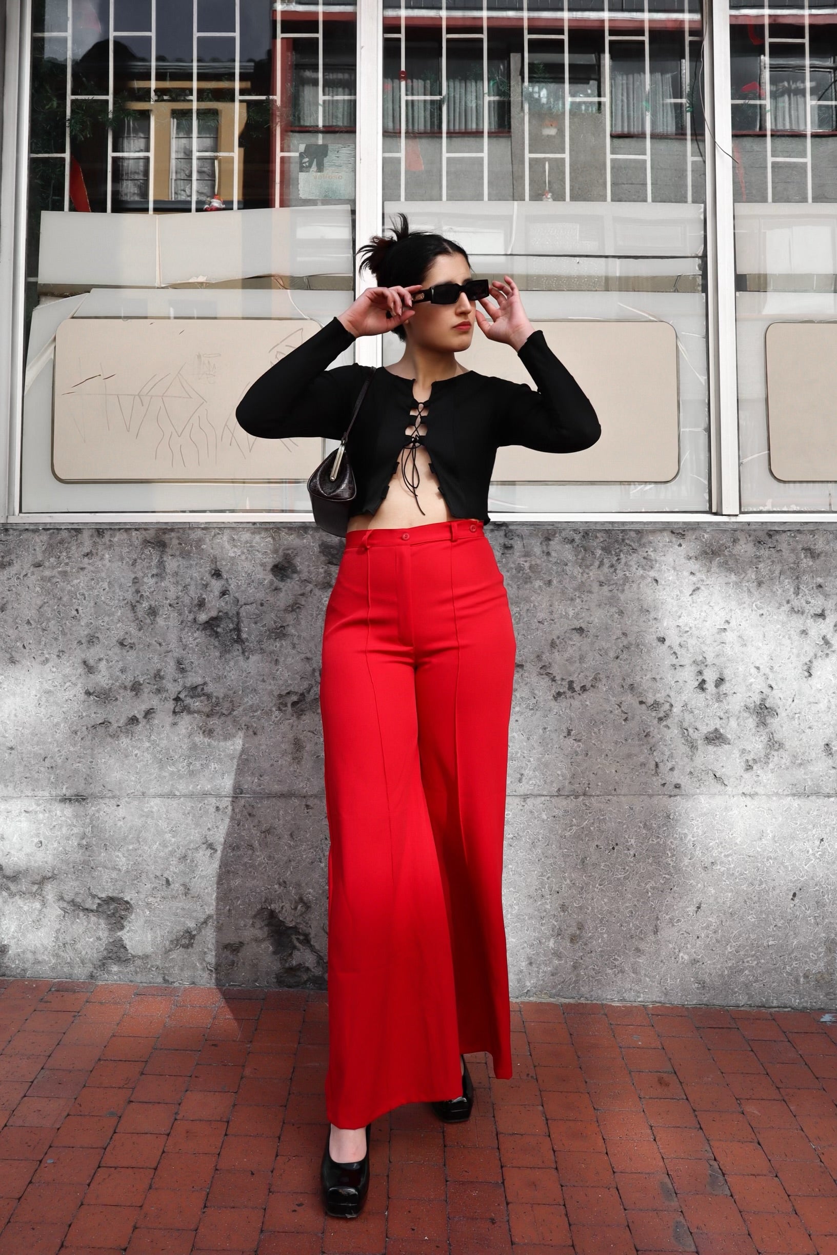 Pantalón cool girl cereza