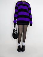 Saco Freddy Largo negro&morado