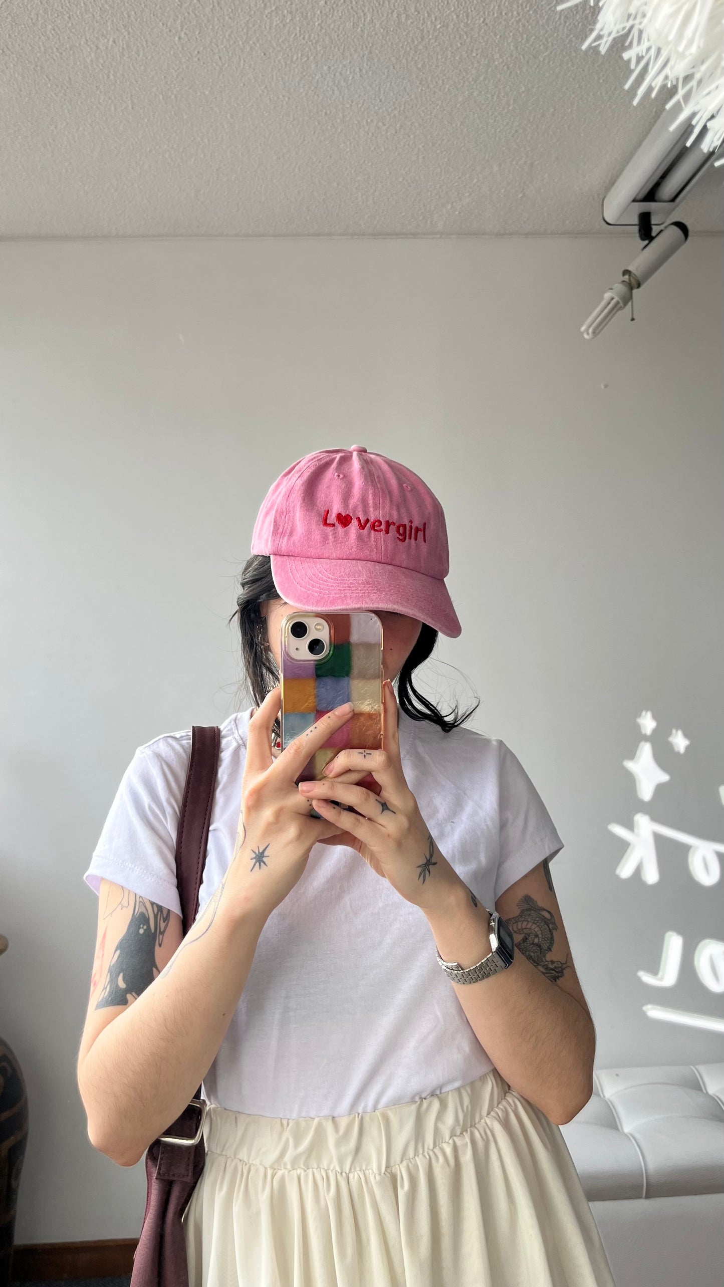 Gorra 'L❤︎vergirl' rosita