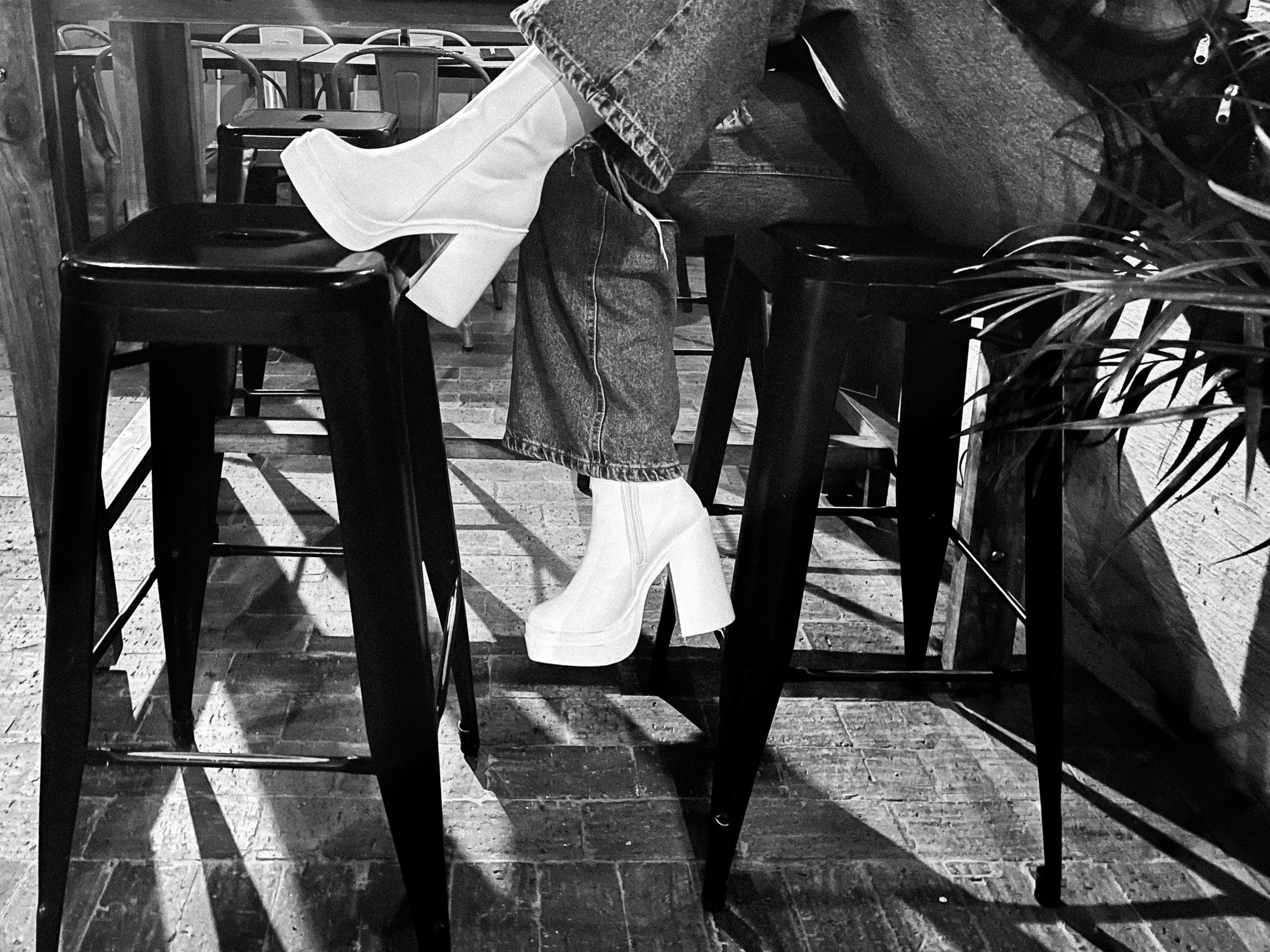 Botas Barbie altas blancas