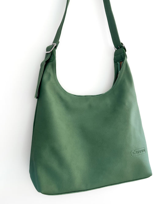 Tote bag de cuero matcha