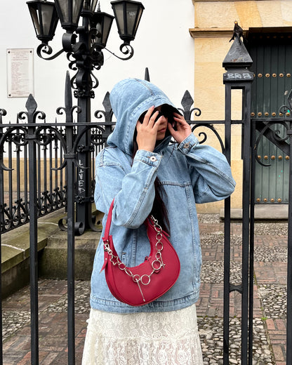 Hoodie denim baby blue (azul claro)