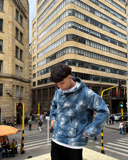 Hoodie HARD denim azul ⭑ EDICIÓN LIMITADA ⭑