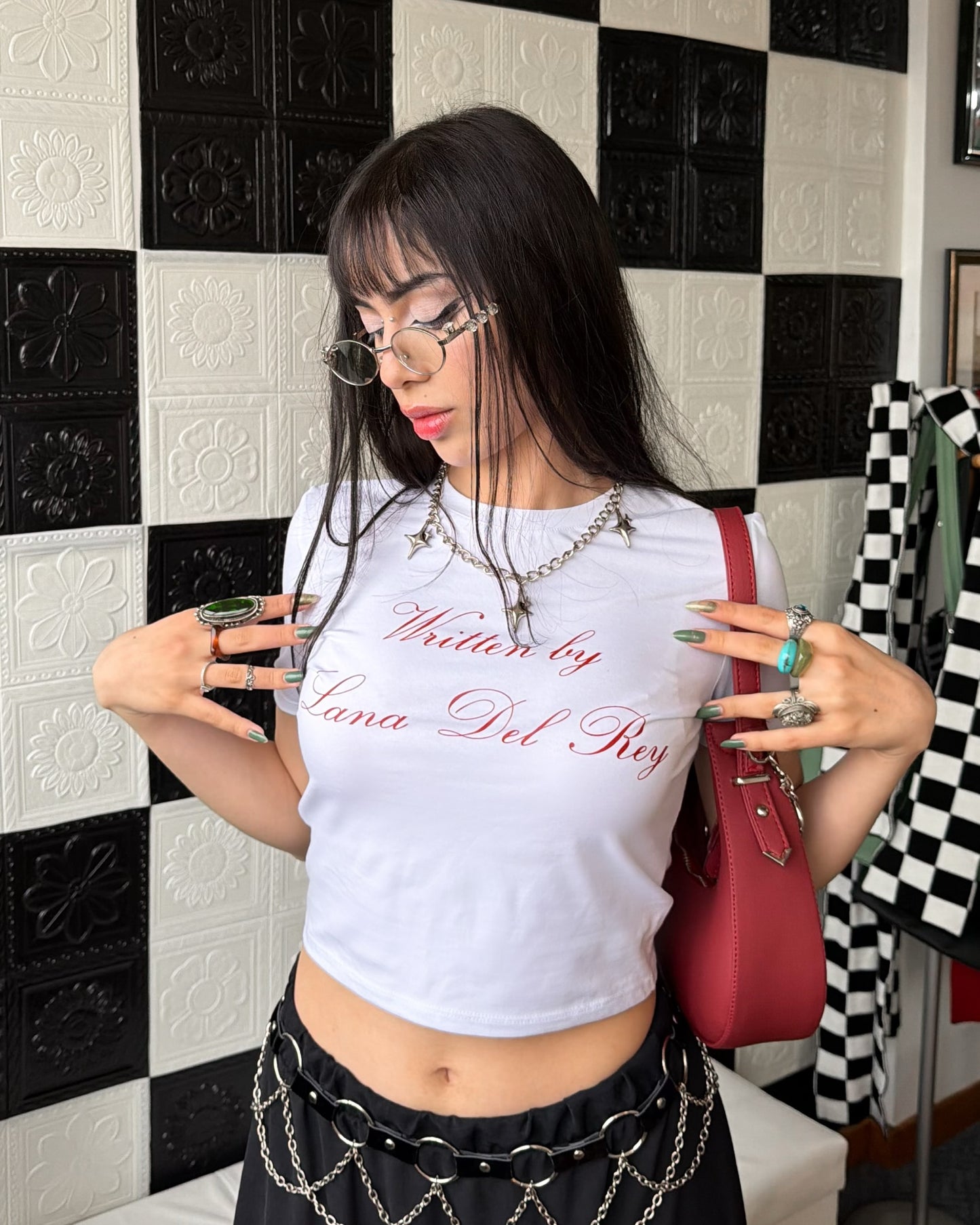 Baby tee 'Written by Lana del Rey' ౨ৎ