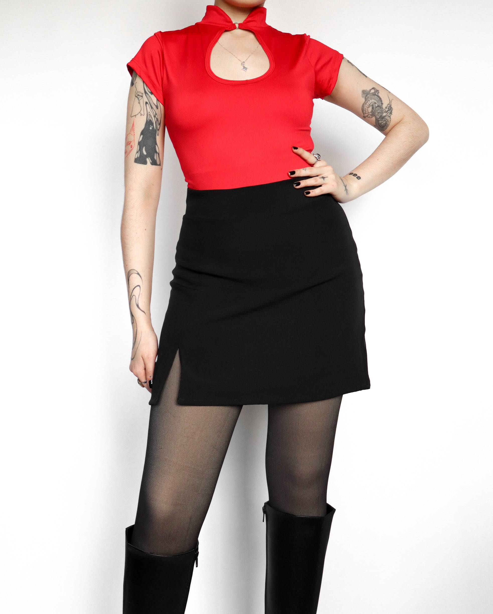 Body Qipao rojo